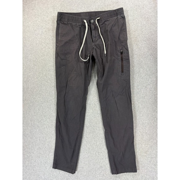 Vuori Ripstop Climbing Hiking Organic Cotton Pants (Men's Large) Gray